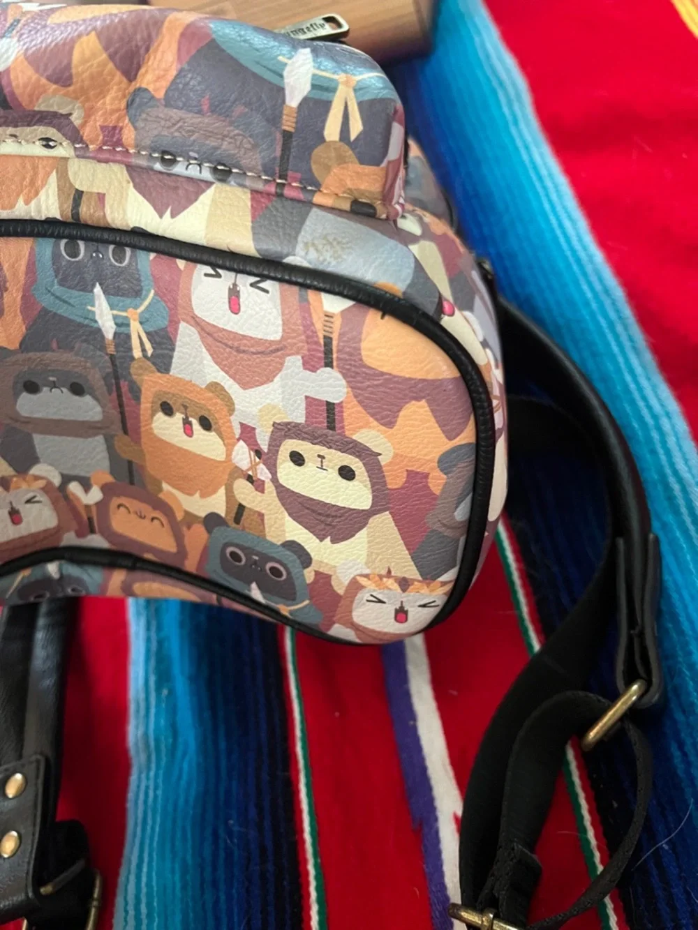 Loungefly Star Wars Ewok Pattern Kids Mini Backpack - Multicolor Pastels